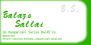 balazs sallai business card